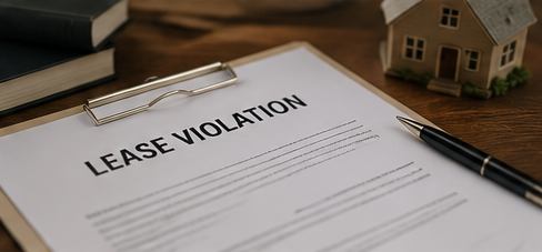 Lease violation eviction attorney New Jersey